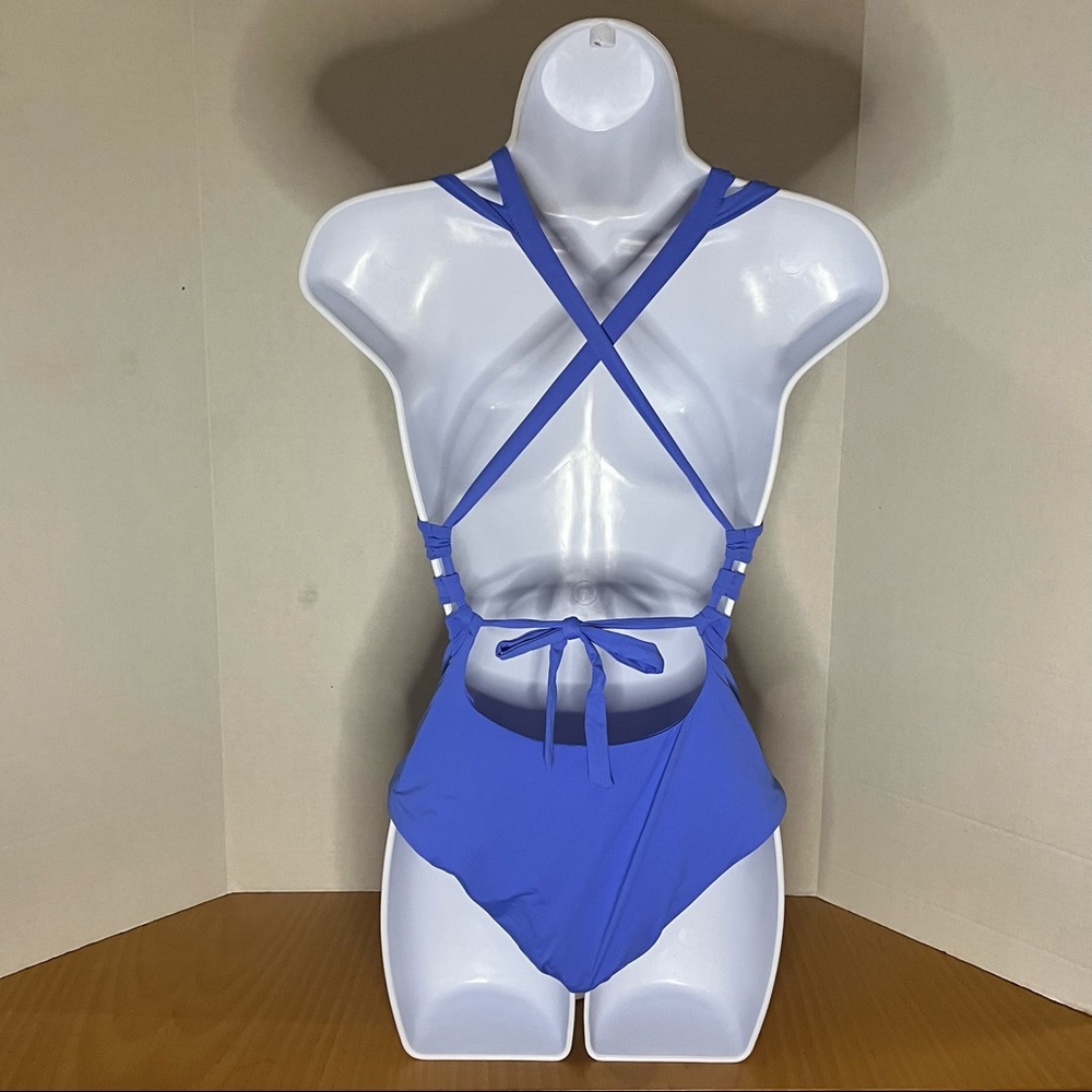 NEW BECCA Skylar Color Code Plunge Swimsuit - Picture 5 of 6